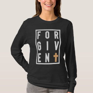 Camiseta Palavra de Fé Cristã de Jesus Cristo Perdoado