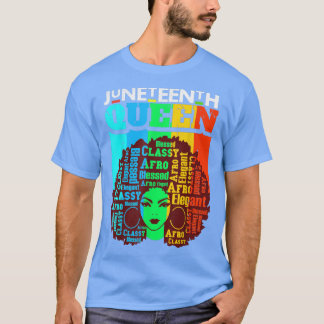 Camiseta Palavra de Inspiração Positiva Melanin Queen