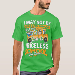 Camiseta Palavra de motorista de ônibus escolar Ideia de pr