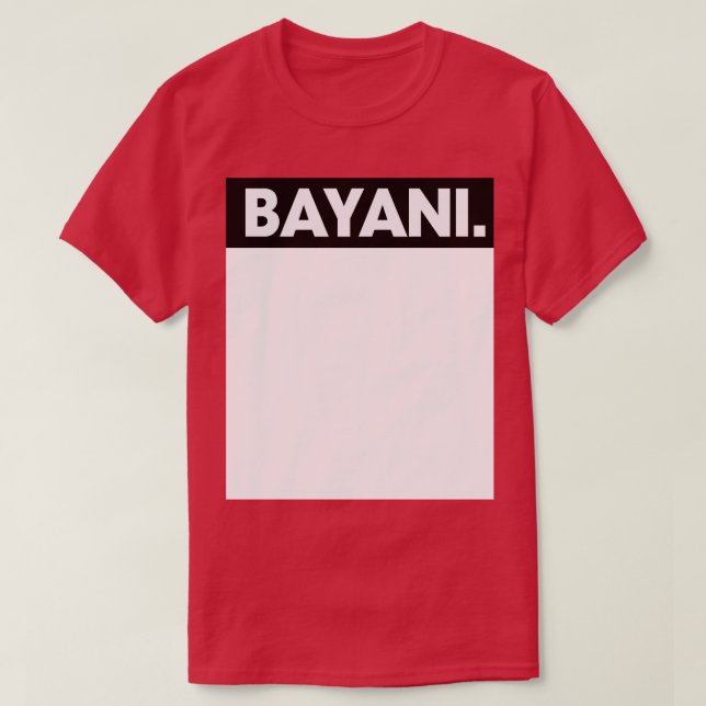 Camiseta Palavra de pinoy Bayani (Frente do Design)