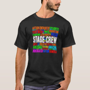 Camiseta Palavra de Teatro Stagehand da Tripulação de palco