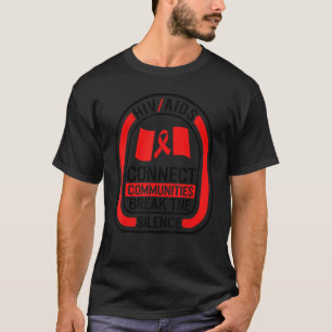 Camiseta Palavra Dias De Aids Conecta Comunidades Quebram S