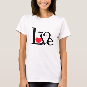 Camiseta Palavra do amor do coração