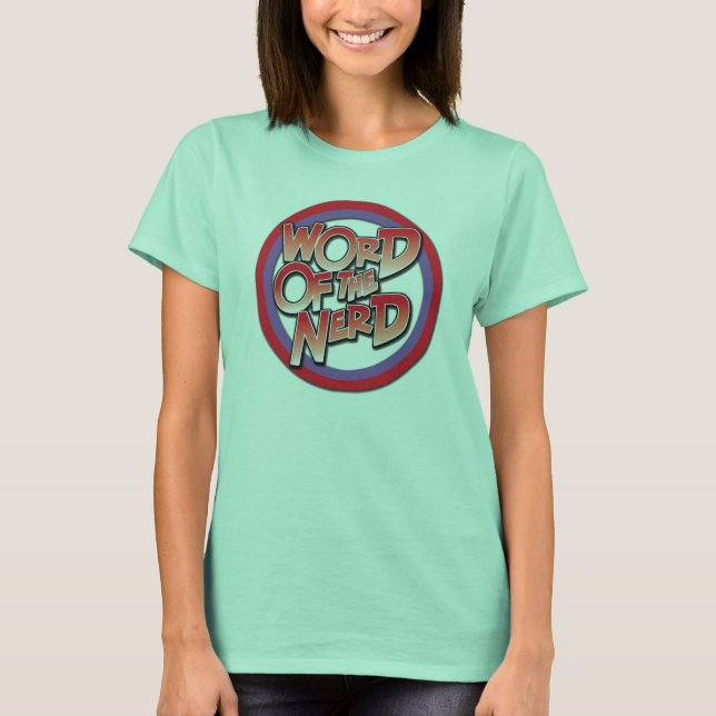 Camiseta Palavra do Nerd Womens Ringer Tee (Frente)