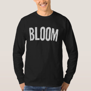 Camiseta Palavra minimalista grunge BLOOM