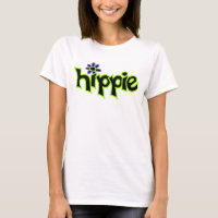 Palavra Preta Gráfica Colorida Hippie Dizendo