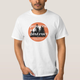 CAMISETA PALAVRA SUSTENTÁVEL - PROGRESSO NÃO DESTRUIÇÃO