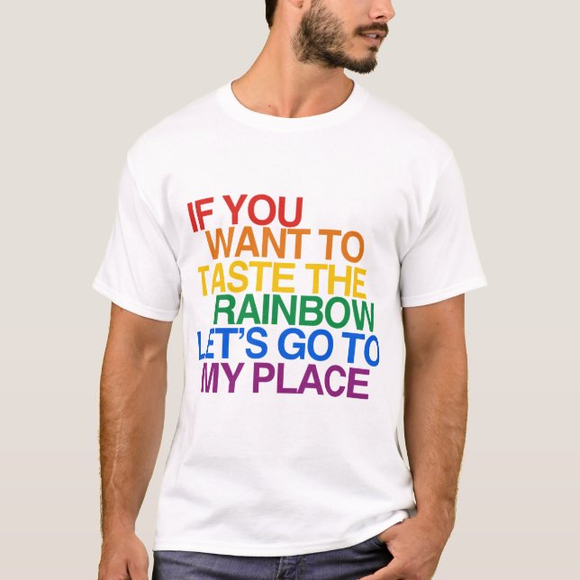 CAMISETA PALAVRAS ARCO-ÍRIS (Frente)