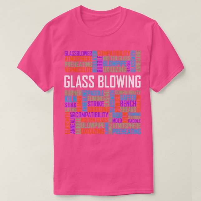 Camiseta Palavras brilhantes de vidro (Frente do Design)