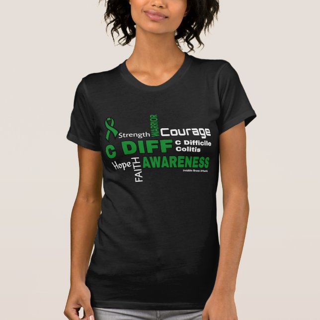 Camiseta Palavras...C Diff T-Shirt (Frente)