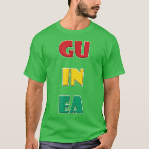 Camiseta Palavras Coloridas da Guiné