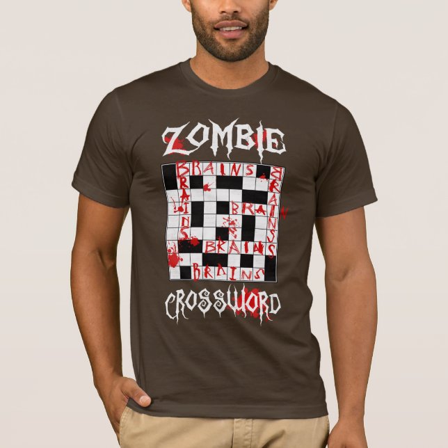 Camiseta Palavras cruzadas do zombi (Frente)