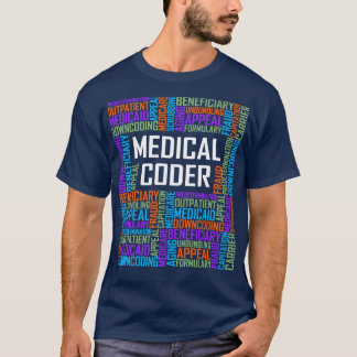 Camiseta Palavras de código médico