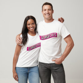 Camiseta Palavras de dia de as mães "Gorgeous"