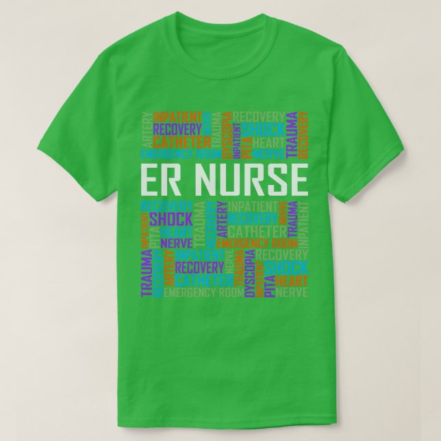 Camiseta Palavras de enfermeiro ER (Frente do Design)