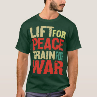 Camiseta Palavras de Motivação Levantam Para a Paz Treinam 