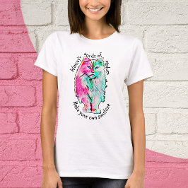 Camiseta Palavras de Sunshine Wimsey sobre Camiseta-T femin