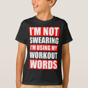 Camiseta Palavras De Trabalho Pesam Esporte Gym Funny Bodyb
