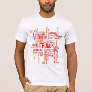 Camiseta Palavras Descrevem Trump Mens Bella Canvas T-Shirt