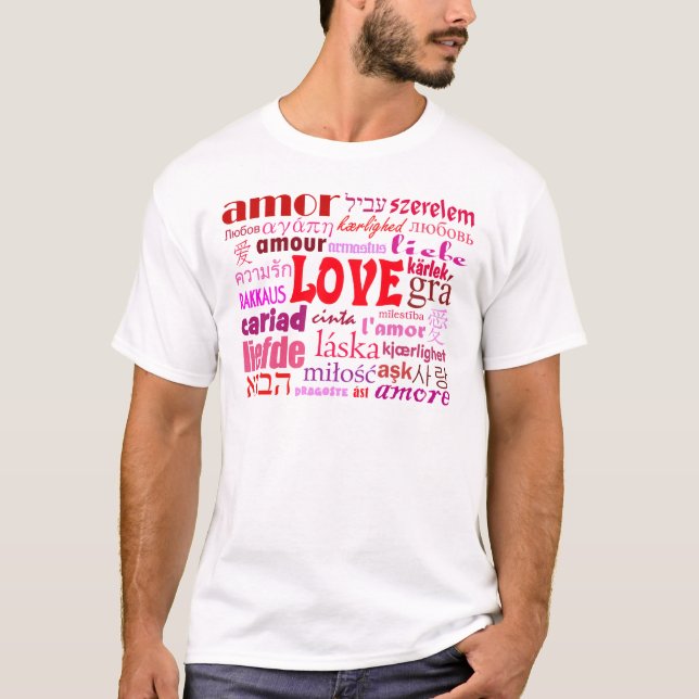 Camiseta Palavras do amor (Frente)