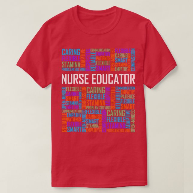 Camiseta Palavras educadoras de enfermeiros (Frente do Design)