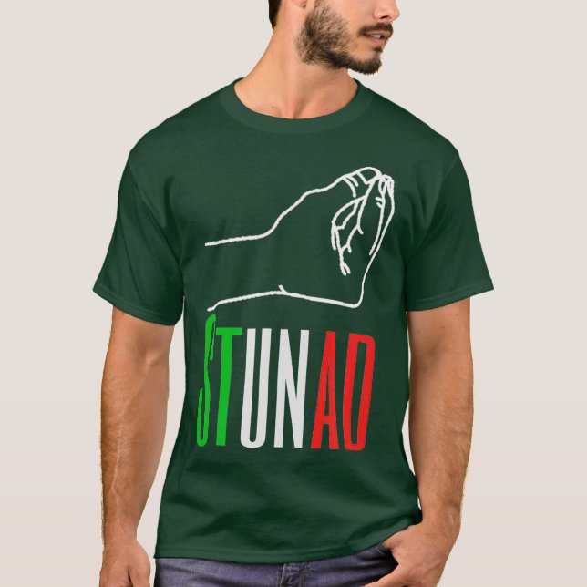 Camiseta Palavras em italiano Stunad Italiano Funny Gift (Frente)