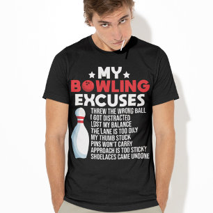 Camiseta Palavras Engraçadas De Boliche Para Bowler