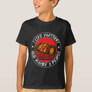Camiseta Palavras engraçadas de yakitori de frango masculin
