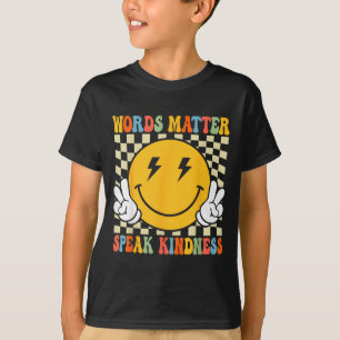 Camiseta Palavras Falam Gentileza Retro Inspirador Positivo