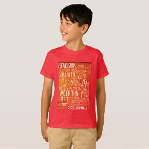 Camiseta Palavras fornecem mensagem inspiradora para - Meni