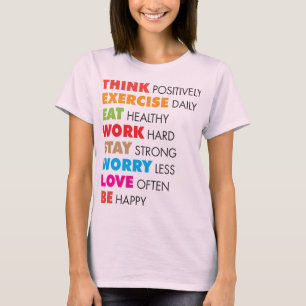 Camiseta Palavras Inspiracionais - Motivação