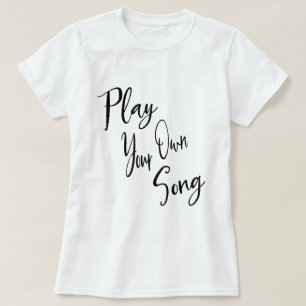 Camiseta Palavras inspiradas da música & da vida quotidian