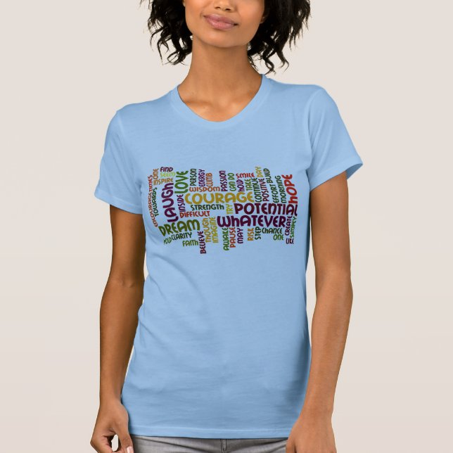 Camiseta Palavras inspiradores #1 - atitude positiva (Frente)