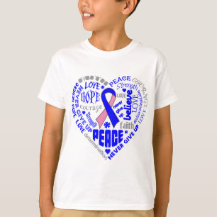 Camiseta Palavras masculinas do coração da consciência d