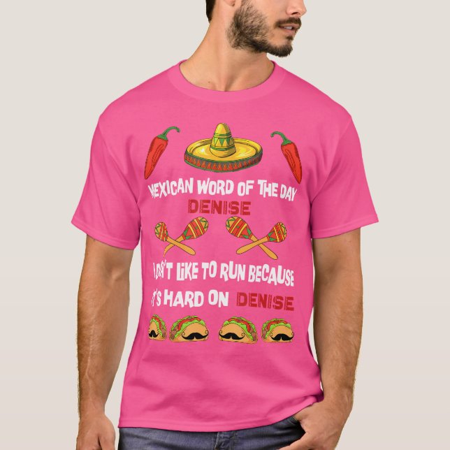 Camiseta Palavras Mexicanas Do Dia Em Que Tee Toca Palavras (Frente)