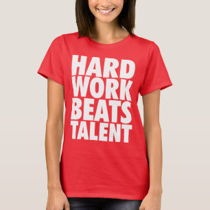 Camiseta Palavras Motivacionais - Trabalho De Duro Supera T