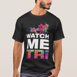 Camiseta Palavras Motivacionais Triatlo Coloridas Modernas