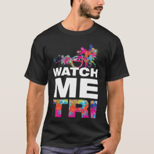 Camiseta Palavras Motivacionais Triatlo Coloridas Modernas