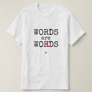 Camiseta Palavras São Mundos Design para Amantes de Língua