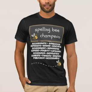 Camiseta Palavras soletradas erradamente Champeon do