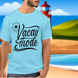 Camiseta Palavras "t-shirt" do Modo Férias de Verão