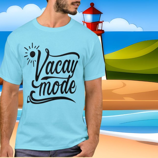 Camiseta Palavras "t-shirt" do Modo Férias de Verão (Criador carregado)