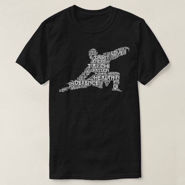 Camiseta Palavras Tai Chi (Frente do Design)