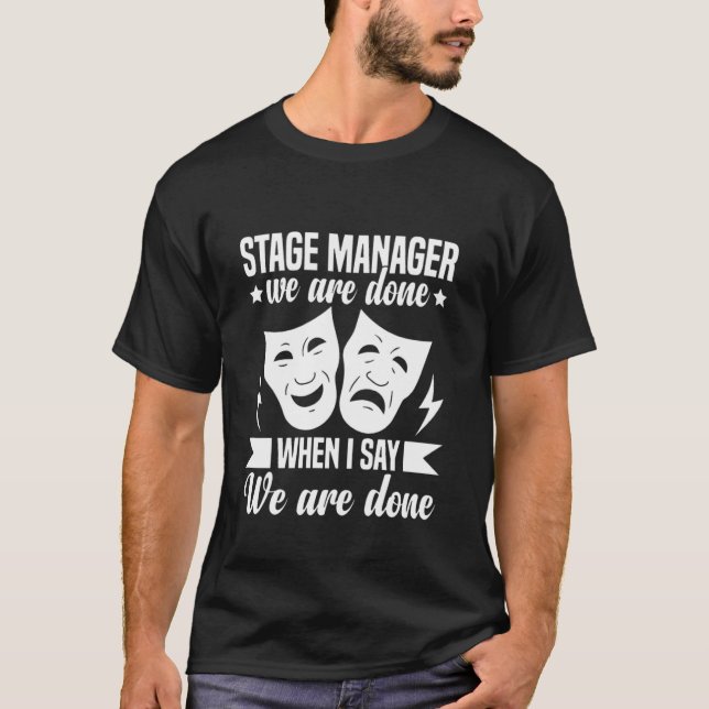 Camiseta Palco de Teatro Profissional de Tripulação de Back (Frente)