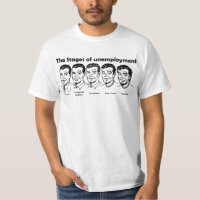 Palcos do t-shirt customizável do desemprego