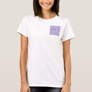 Camiseta Pale Lilac And Purple Cobbled Patchwork Terrazo