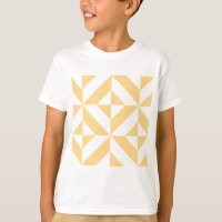 Pale Melon Geométrico Deco Cube