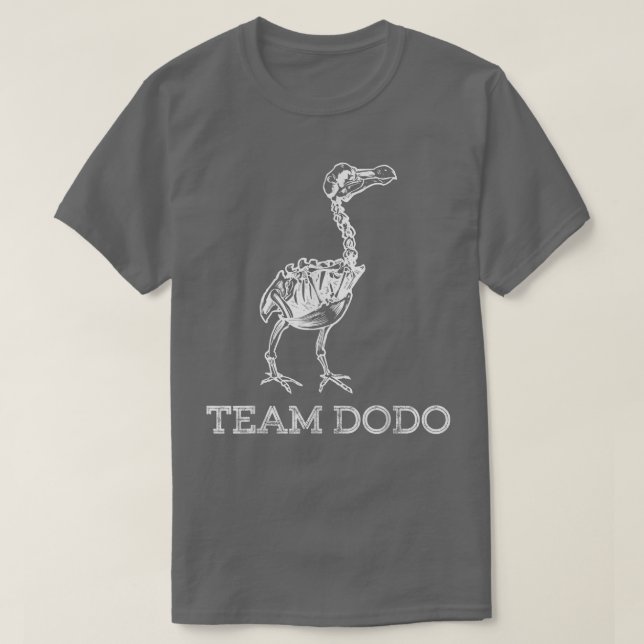 Camiseta Paleontologia do Pássaro do Esqueleto Fóssil do Te (Frente do Design)