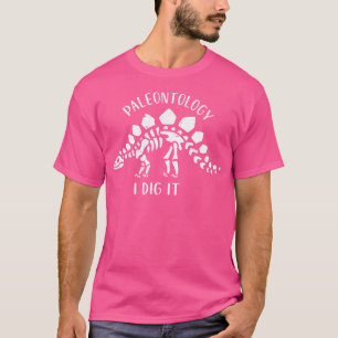 Camiseta Paleontologia Eu O Canto Dinossauro Fóssil Focando
