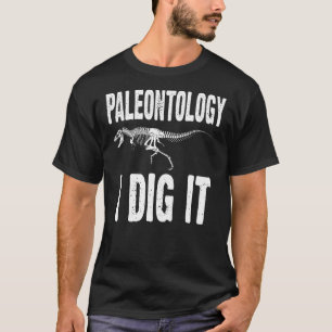 Camiseta Paleontologia Eu O Canto Fóssil Frio Engraçado Cen